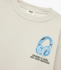 Kinderen Koton Grijs Jongens Sweatshirt Lange Mouwen Bedrukt