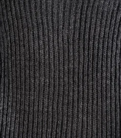 Sale Grijze gebreide plastron met rits DAMES Sjaals