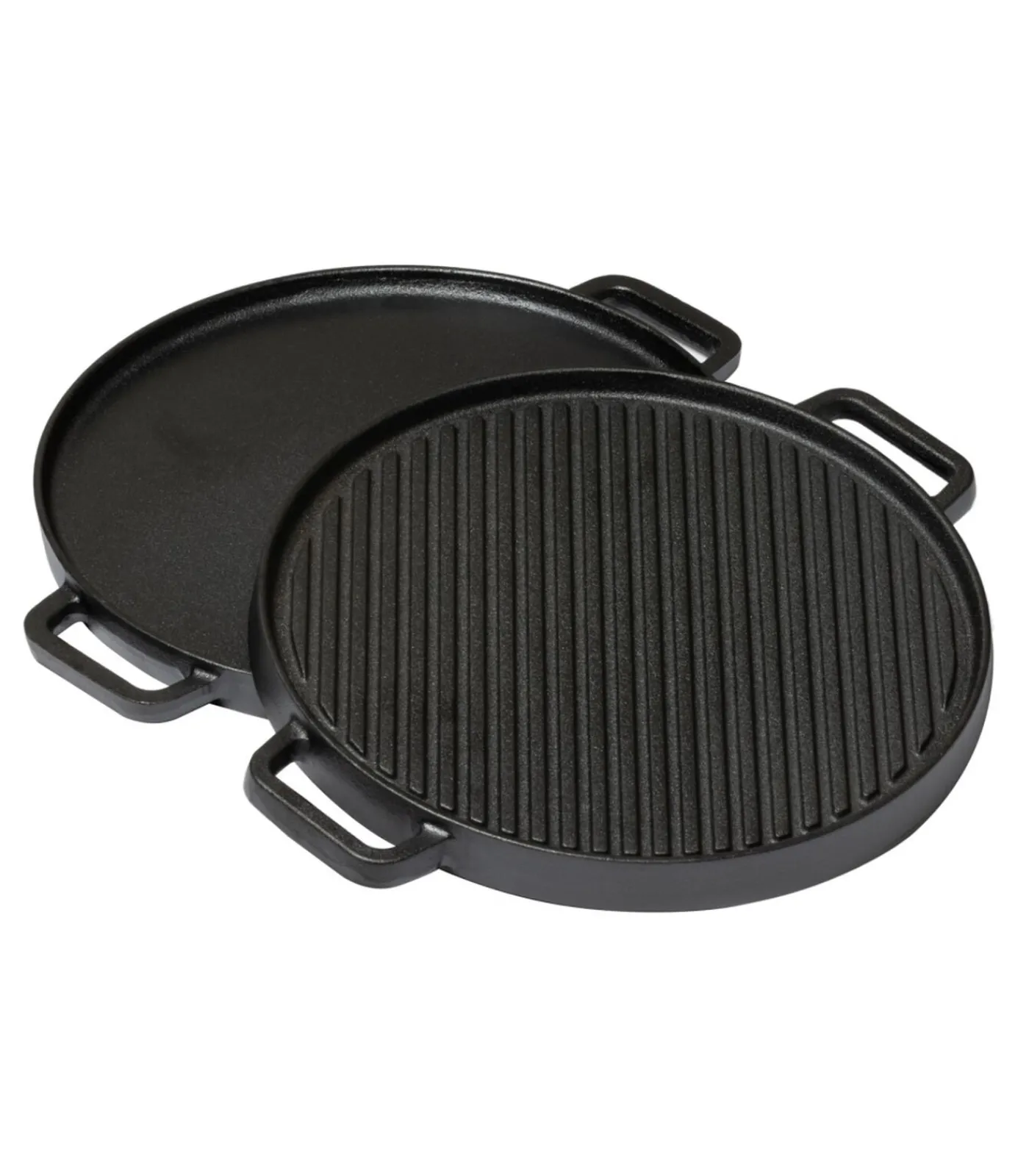 Blackwell Grillplaat BBQ Gietijzer Zwart ø 30 cm - Zonder anti-aanbaklaag 2-Zijdig