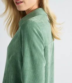 DAMES Marie Méro Groen kleedje in velours