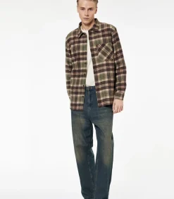 Kinderen Koton Groene Herenblouse Regular Fit Lange Mouwen Geruit