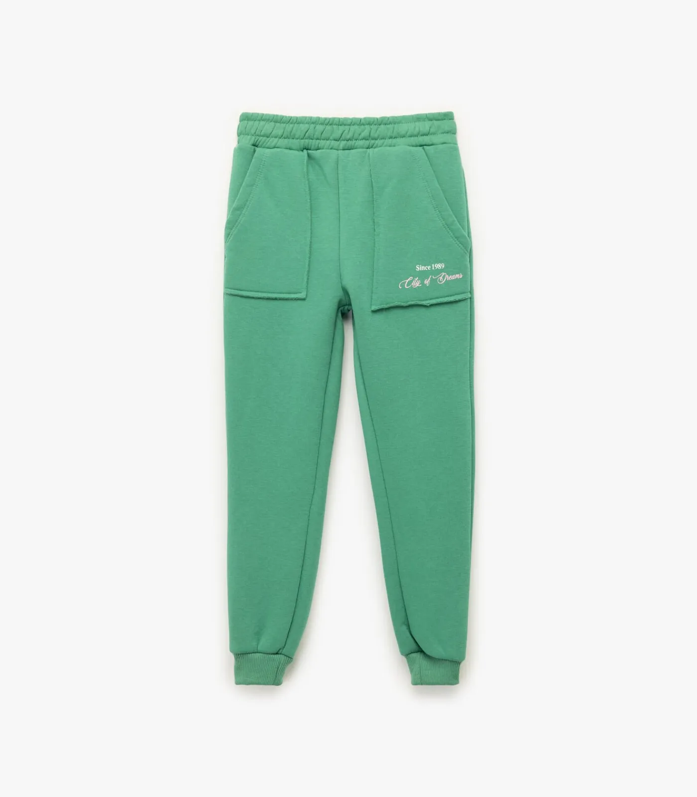 Online Groene Joggingbroek Meisjes Zakdetail Kinderen Shorts & Broeken