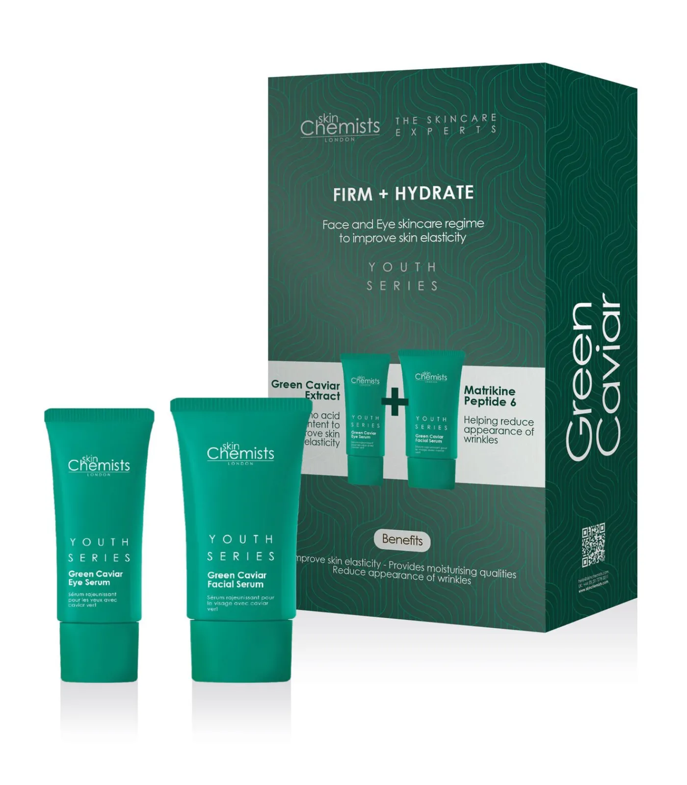 SkinChemists Groene Kaviaar Oog- en Gezichtsserum