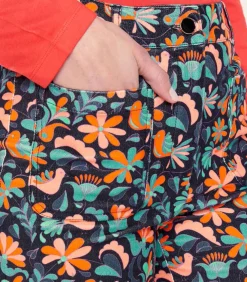 DAMES La Fiancée Grote fluwelen broek SAYA