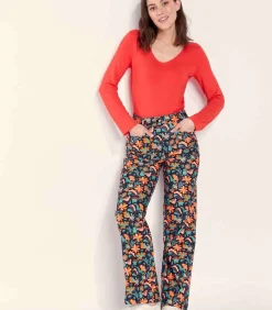 DAMES La Fiancée Grote fluwelen broek SAYA