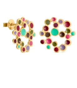 Hot Grote gouden oorbellen Candy Colours DAMES Oorbellen