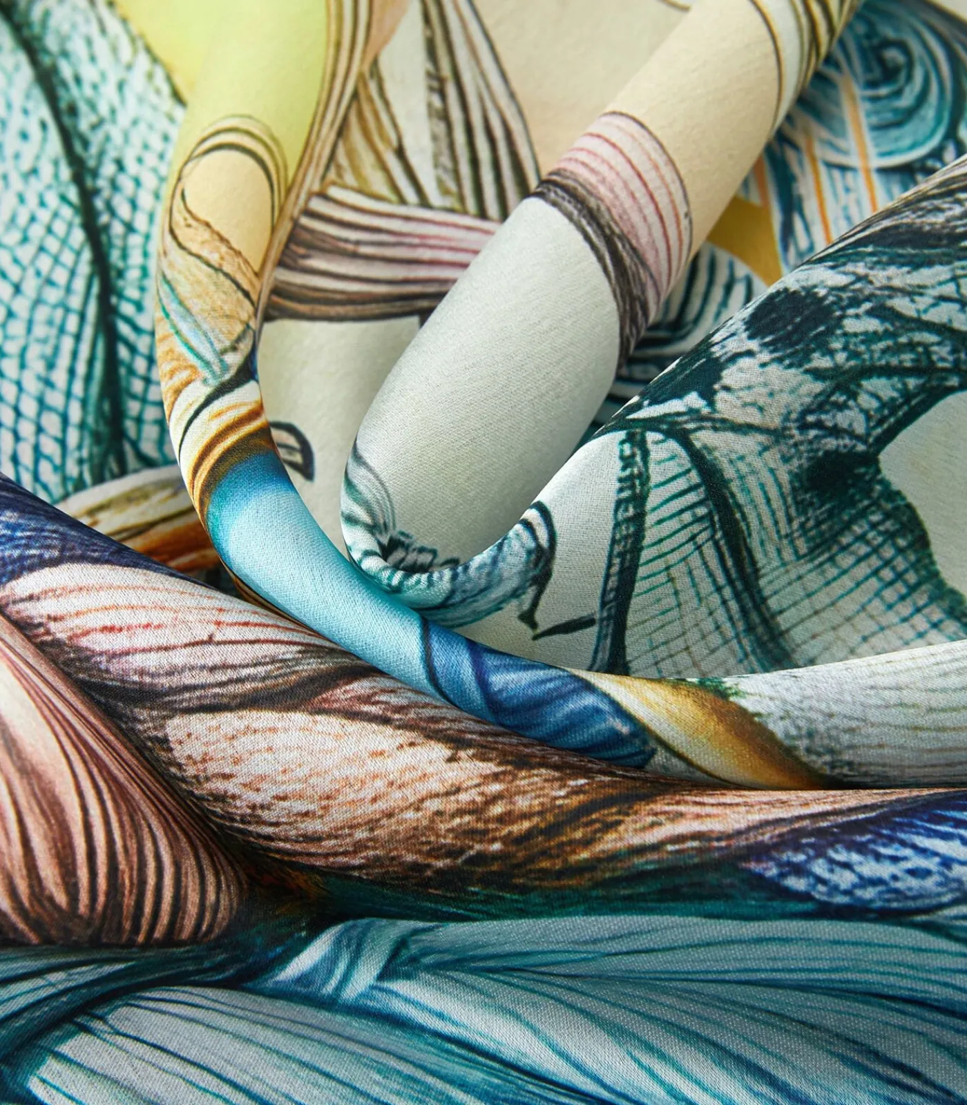 Discount Grote vierkante zijden Spring Rope Zoé DAMES Sjaals