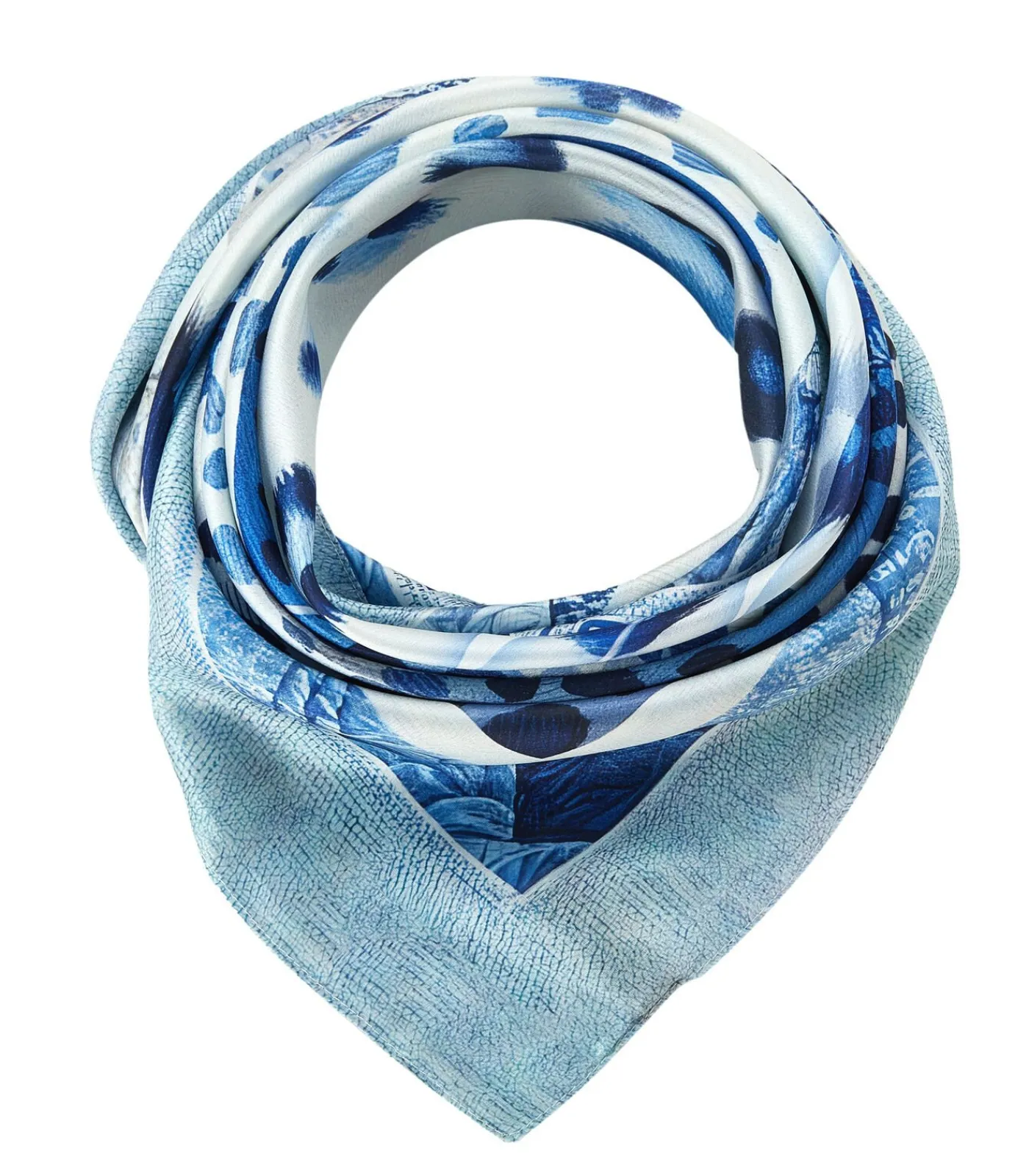 Sale Grote zijden sjaal Blue Panther Zoé DAMES Sjaals