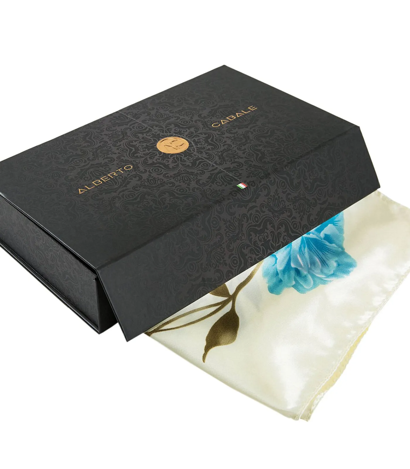 DAMES Alberto Cabale Grote zijden sjaal Flora Zoé