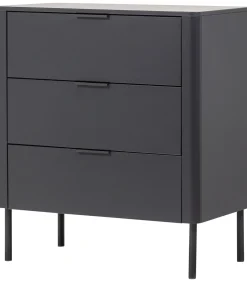 WOOOD Gunnar Ladekast - Grenen - Matzwart - 93x94x52