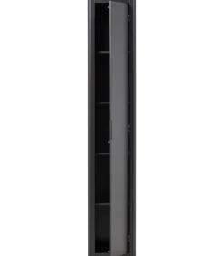 Hot Gunnar Smalle Hoge Kast - Grenen - Matzwart - 217x45x39 Meubels