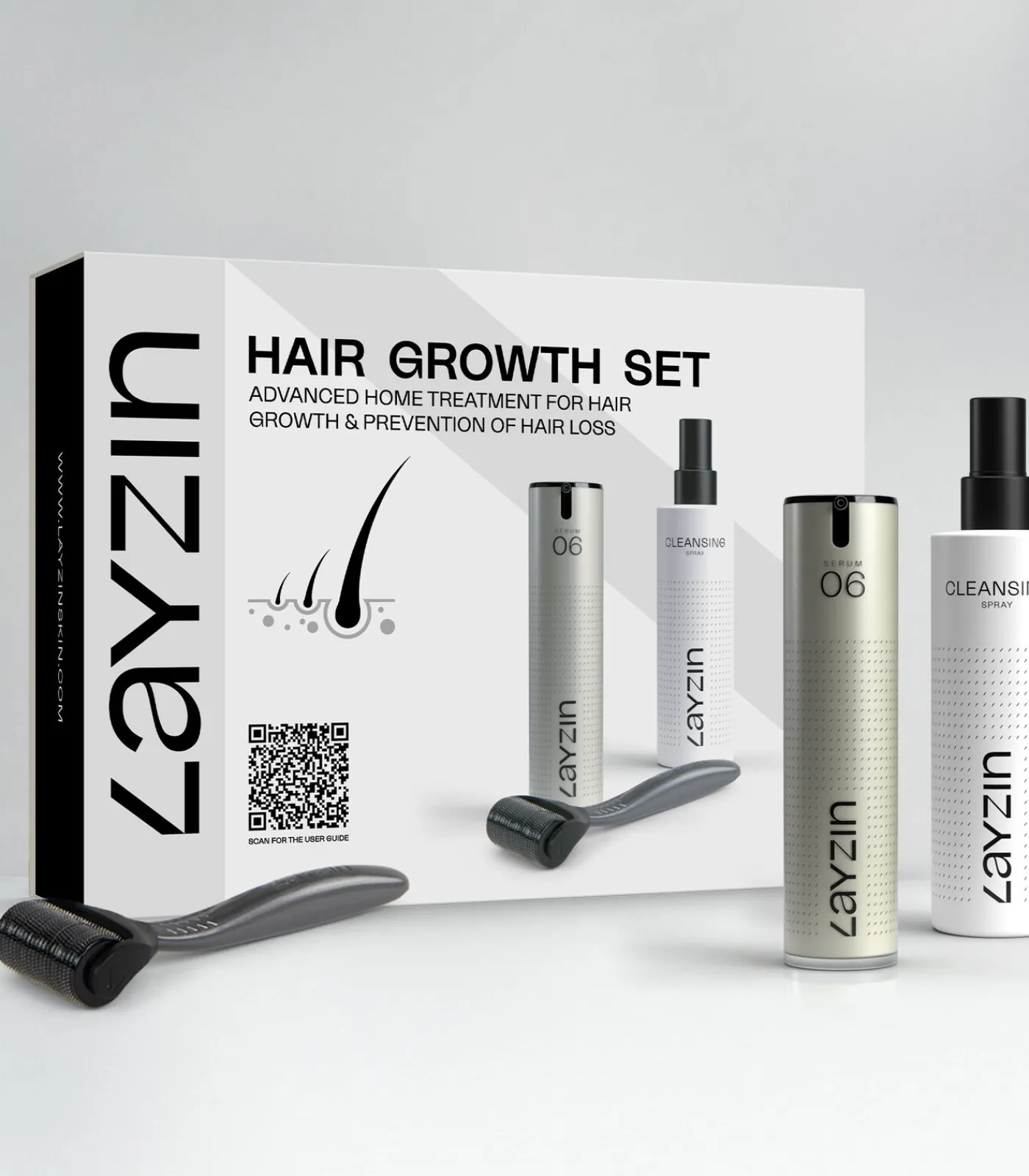 LAYZIN Haargroei Set minder haaruitval en meer haargroei