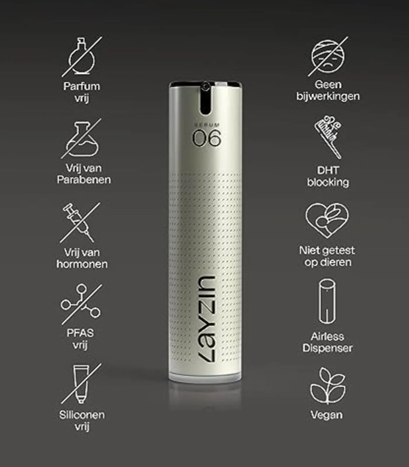 LAYZIN Haargroei Set minder haaruitval en meer haargroei