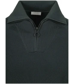 Heren Suitable Half Zip Trui Tias Cooldry Knit Mosgroen