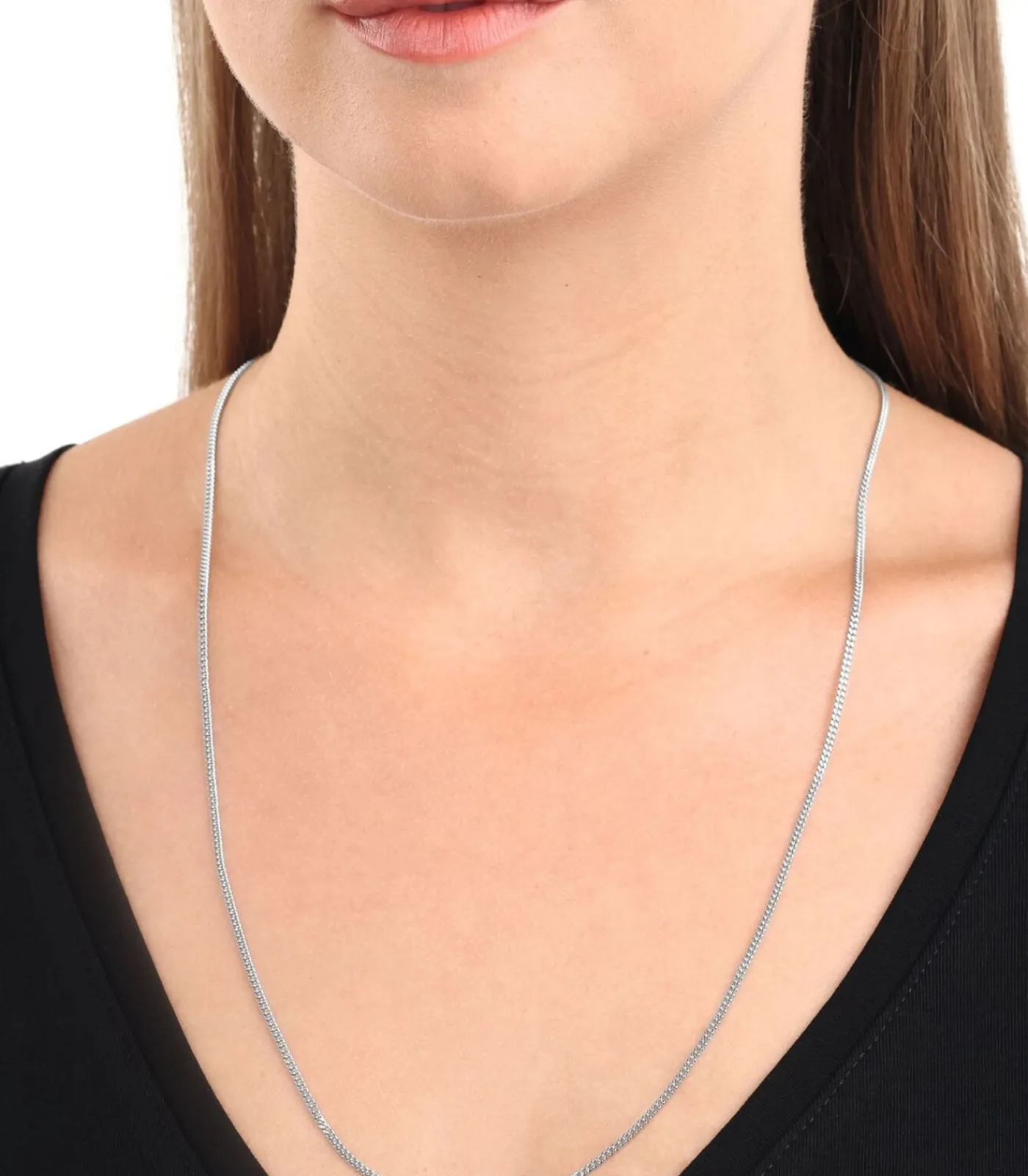 Hot halsketting voor mannen en vrouwen, unisex, 925 Sterling zilver Heren Kettingen