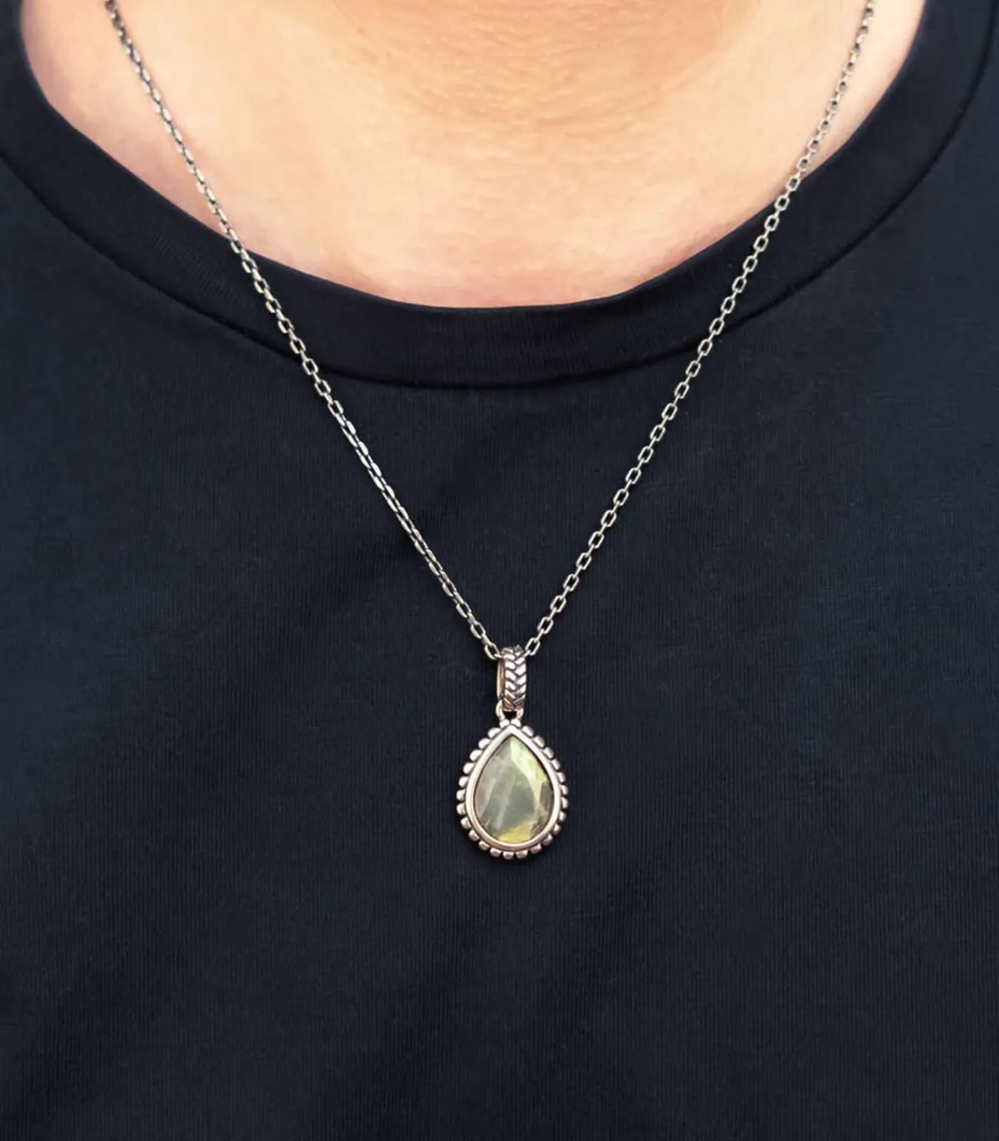 Online Halsketting voor mannen "Holan1" in zilver 925 Heren Kettingen