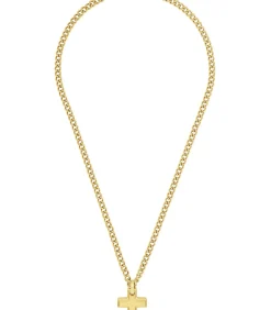 Heren s.Oliver halsketting voor mannen, kruis van roestvrij staal