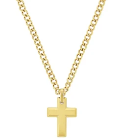 Heren s.Oliver halsketting voor mannen, kruis van roestvrij staal