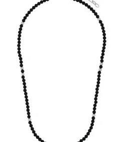 Heren Amor Halsketting voor mannen, roestvrij staal, agaat