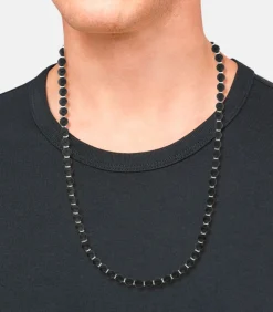 Sale halsketting voor mannen, roestvrij staal, agaat Heren Kettingen