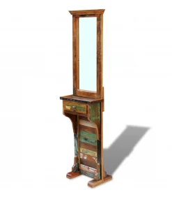 vidaXL Halspiegel 47x23x180 cm massief gerecycled hout