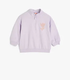 Kinderen Koton Halve ritssluiting Met drukwerk Sweatshirt