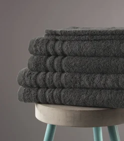 Byrklund Handdoek 70 x 140 Antraciet - 6 stuks