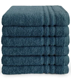 Byrklund Handdoek 50x100 cm Donkerblauw - 6 stuks