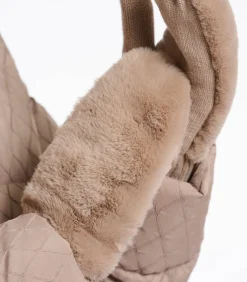 Clearance Handschoenen in imitatiebont Haver OS DAMES Sjaals