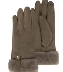 Sale Handschoenen in kaki suède voor dames DAMES Handschoenen