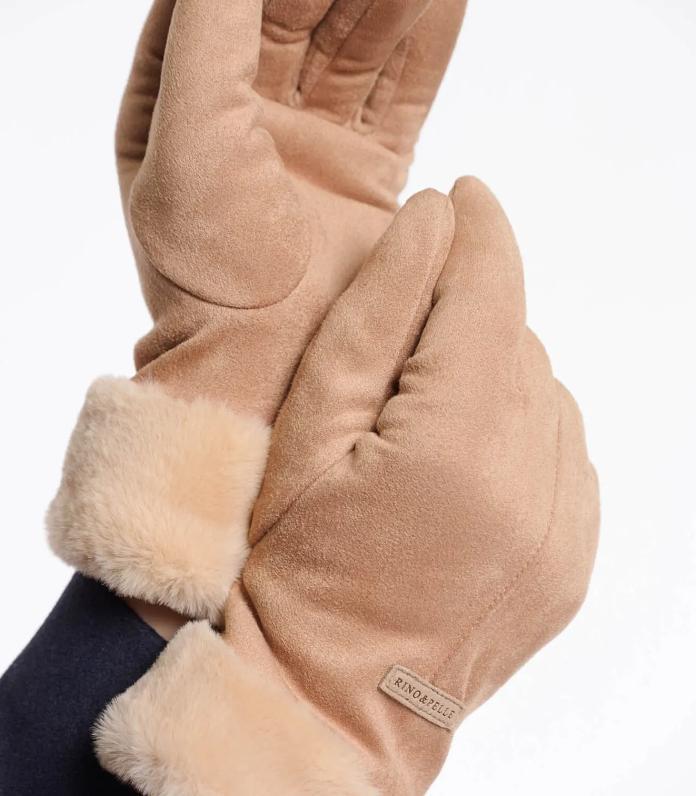 DAMES Rino&Pelle Handschoenen met imitatiebont M