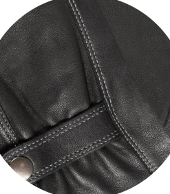 Heren ISOTONER Handschoenen van tactiel lamsleer voor heren Zwart