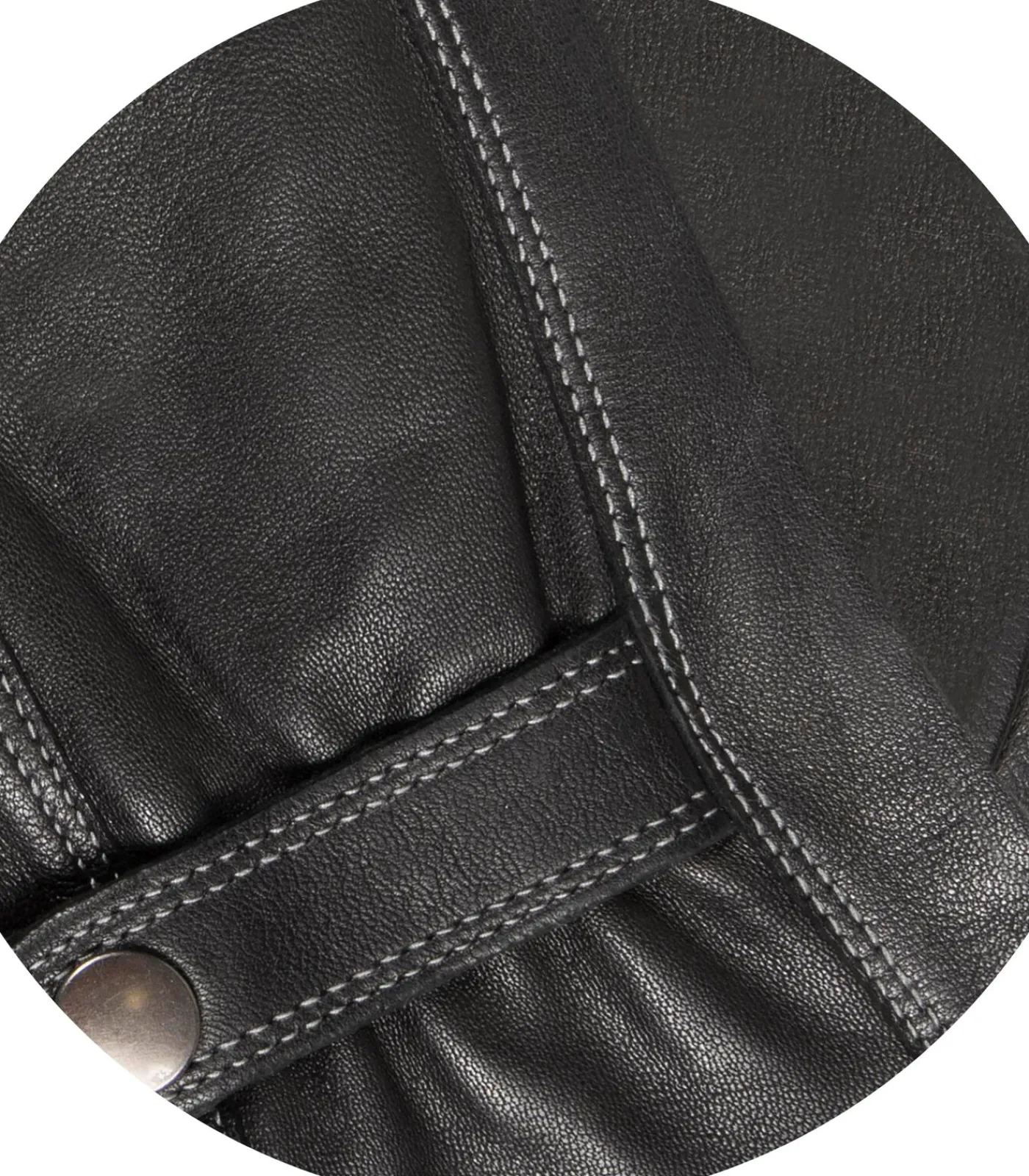 Heren ISOTONER Handschoenen van tactiel lamsleer voor heren Zwart