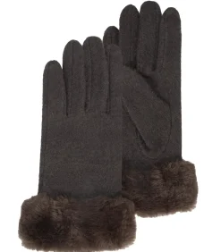 DAMES ISOTONER Handschoenen voor dames met touchscreen, wol Bruin