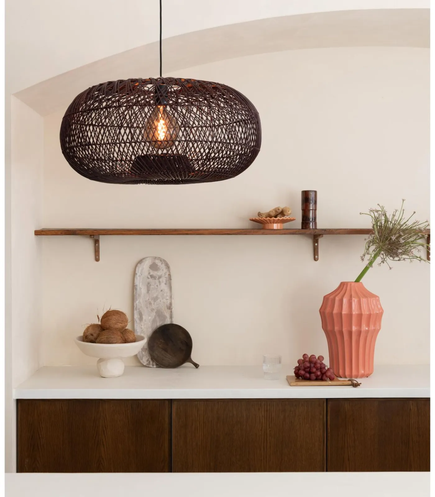 Hot Hanglamp Arizona - Bordeaux - Ø50cm Hanglampen