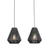 Label51 Hanglamp Ibiza Diamond 2-Lichts 80x33x150 cm
