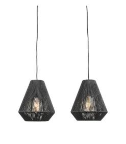 Label51 Hanglamp Ibiza Diamond 2-Lichts 80x33x150 cm