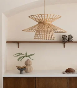 Discount Hanglamp Machupicchu - Naturel - Ø57cm Hanglampen