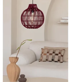 Best Hanglamp Mendoza - Bordeaux - Ø35cm Hanglampen