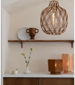 Discount Hanglamp Mendoza - Naturel - Ø40cm Hanglampen