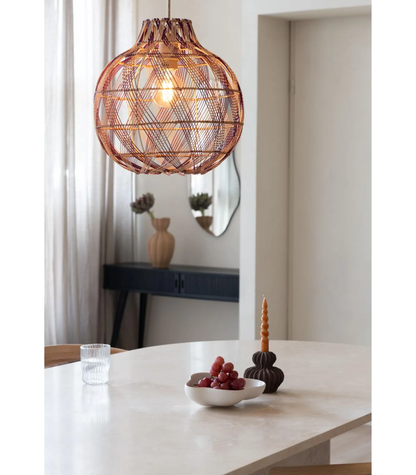 GOOD &MOJO Hanglamp Mendoza - Naturel - Ø35cm