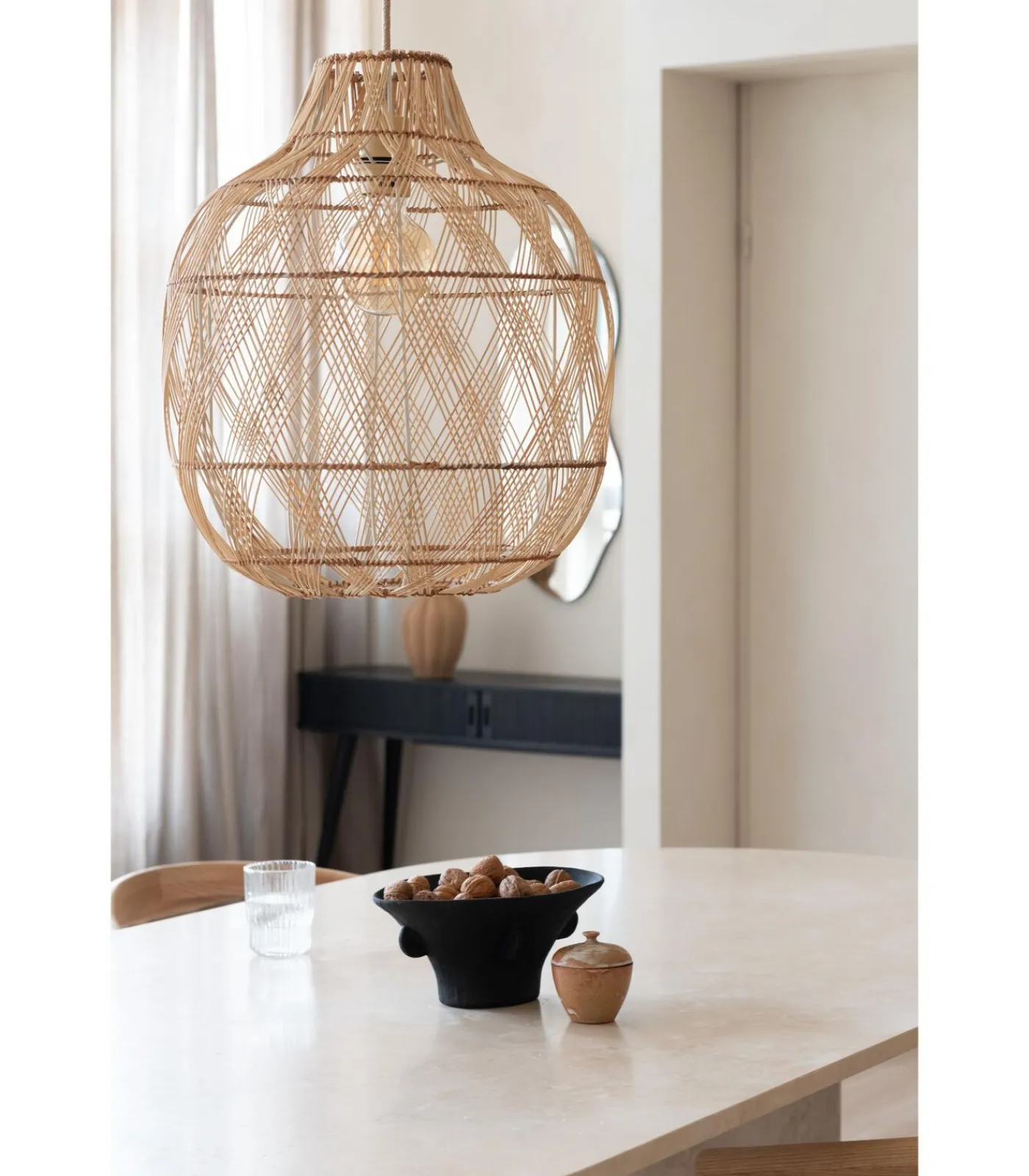 GOOD &MOJO Hanglamp Mendoza - Naturel - Ø40cm