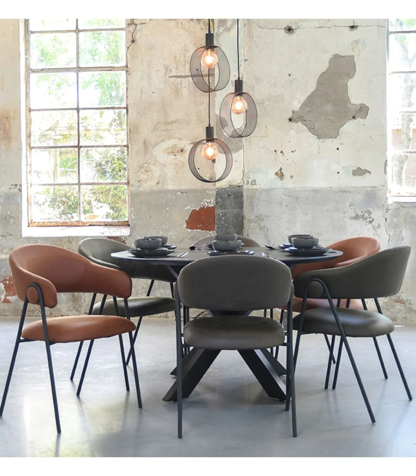 Label51 Hanglamp Ronda 3-Lichts 80x30x150 cm