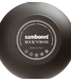 Sambonet Hapjespan Rock 'n' Rose - Zwart - ø 28 cm / 3.6 liter - standaard anti-aanbaklaag