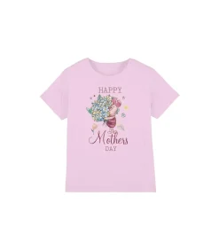 Clearance HAPPY MOTHERS DAY - T-shirt - Roze Kinderen T-Shirts & Polo's