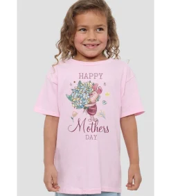 Clearance HAPPY MOTHERS DAY - T-shirt - Roze Kinderen T-Shirts & Polo's