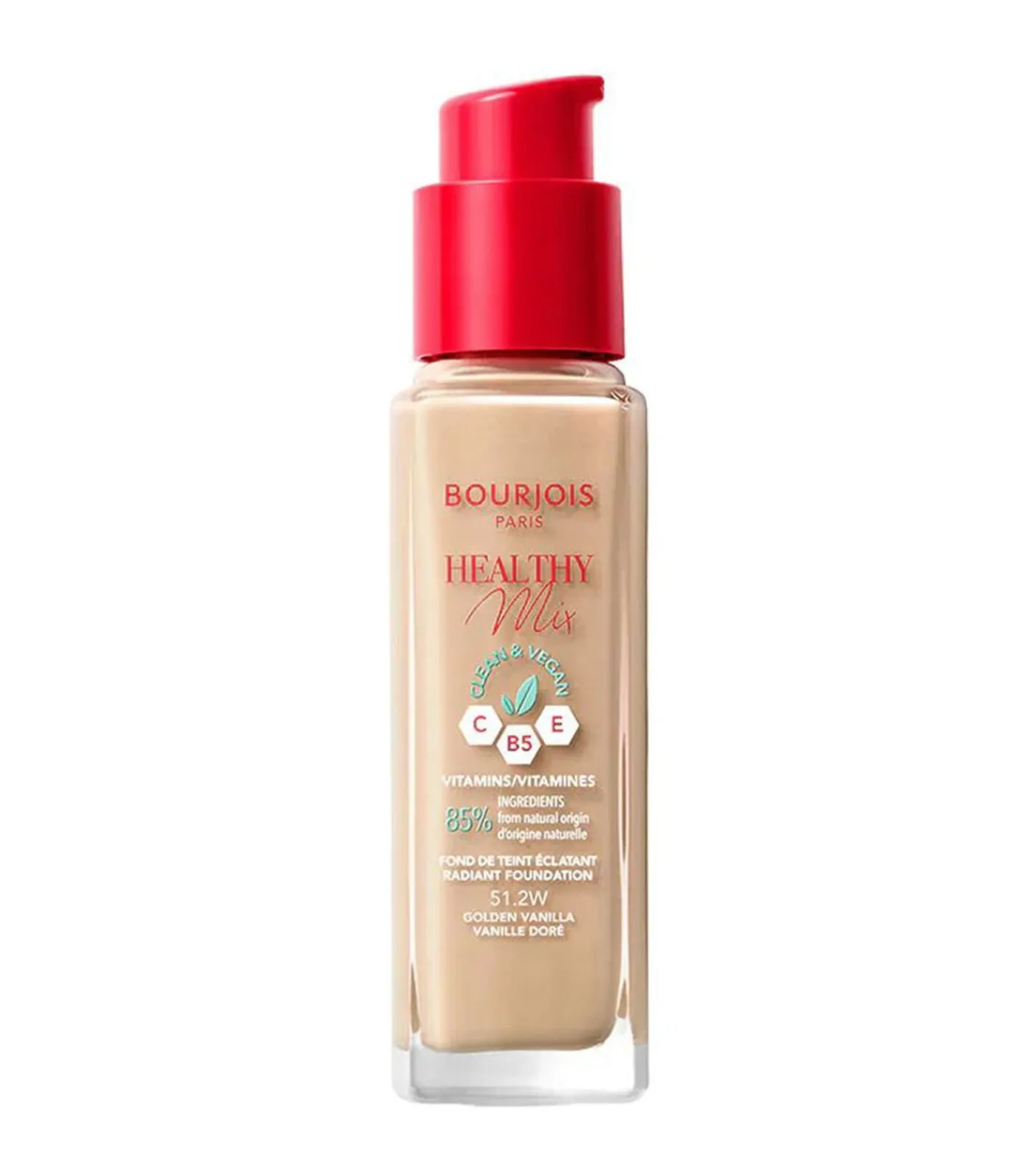 Bourjois Healthy Mix Clean Foundation - 51.2W Vanille Dorée