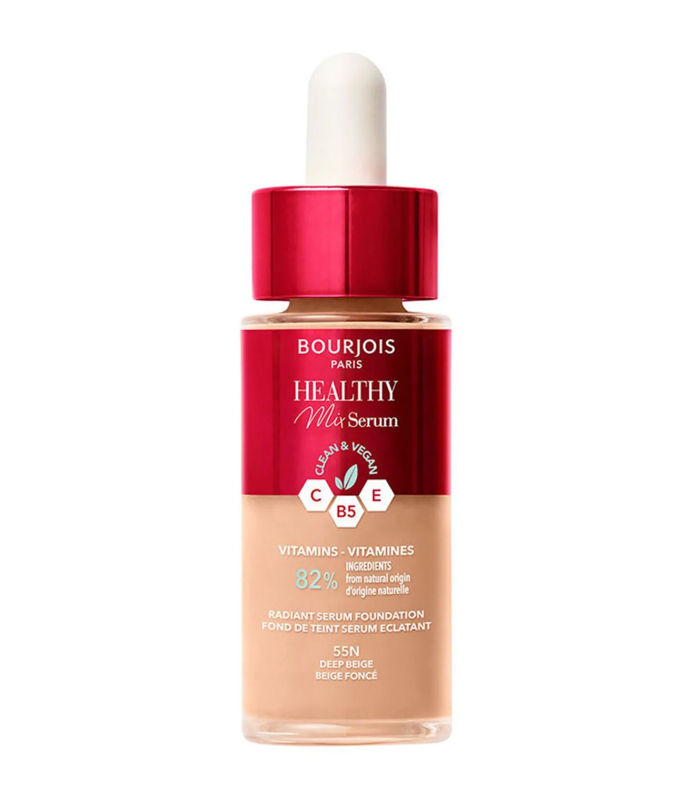 Clearance Healthy Mix Serum Foundation - 55N Diepe Beige Teint