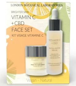 London Botanical laboratories Helderdere huid CBD + Vitamine C Anti-Aging Gezichtsset