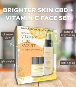 London Botanical laboratories Helderdere huid CBD + Vitamine C Anti-Aging Gezichtsset